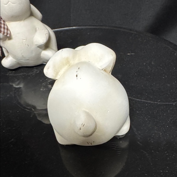Pier 1 Set Of Two White Ceramic Rabbits - Picture 6 of 9